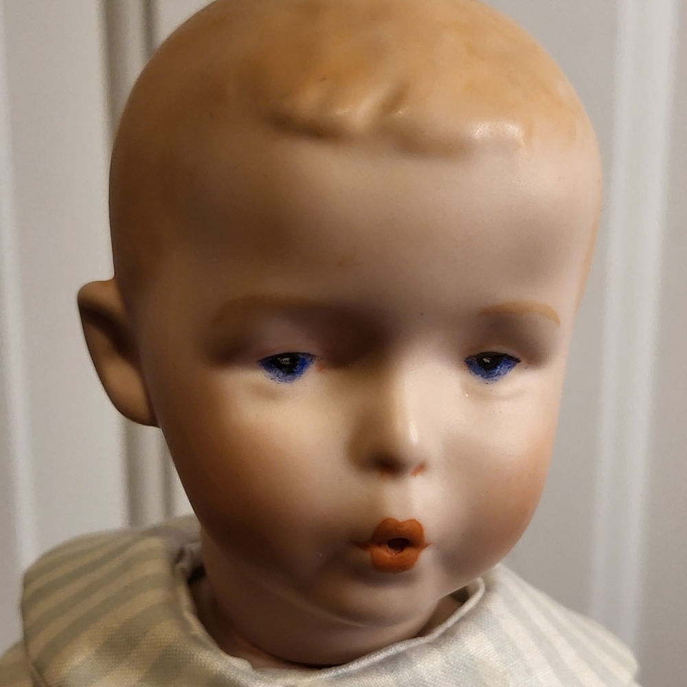 GERMAN BISQUE CHARACTER "WHISTLING JIM" BY GEBRUDER HEUBACH - Picture 10 of 13